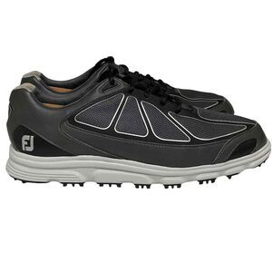 Footjoy Mens Superlites FJ 58003 Spikeless Golf Shoes Black Gray Size 8 M
